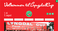 Desktop Screenshot of lyngdalcup.no